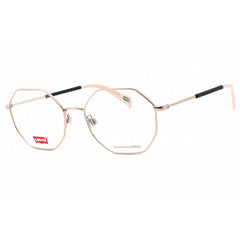 Levi's Unisex Eyeglasses - Matte Pink Geometric Full Rim Metal Frame | LV 1040 08KJ 00