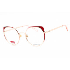 Levi's Women's Eyeglasses - Fuchsia Pink Cat Eye Full Rim Metal Frame | LV 1052 94B