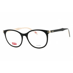 Levi's Women's Eyeglasses - Black White Round Full Rim Plastic Frame | LV 5032 80S