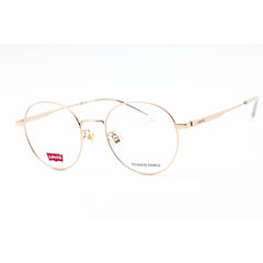 Levi's Men's Eyeglasses - Gold Round Full Rim Metal Frame | LV 7051/F/LEV J5G