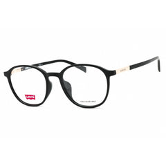 Levi's Men's Eyeglasses - Black Round Full Rim Plastic Frame | LV 7054/F/LEV 807