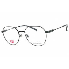 Levi's Men's Eyeglasses - Matte Black Geometric Metal Frame | LV 7061/F/LEV 0003 00