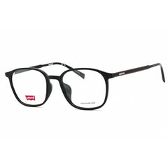 Levi's Men's Eyeglasses - Black Square Full Rim Plastic Frame | LV 7070/F/LEV 0807 00