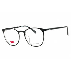 Levi's Men's Eyeglasses - Black Round Full Rim Plastic Frame | LV 7072/F/LEV 0807 00