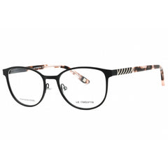 Liz Claiborne Women's Eyeglasses - Matte Black Round Metal Frame | L 459 0003 00
