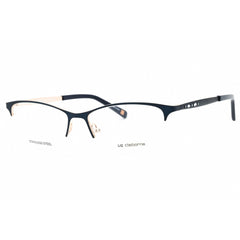 Liz Claiborne Women's Eyeglasses - Navy Blue On Gold Half Rim Frame | L 654 0E8W 00