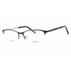 Liz Claiborne Women's Eyeglasses - Violet Lilac Cat Eye Half Rim Frame | L 654 0RY8 00