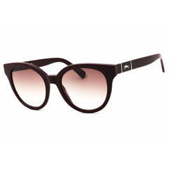 Longchamp Women's Sunglasses - Burgundy Cat Eye Full Rim Plastic Frame | LO697S 601