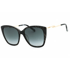 Missoni Women's Sunglasses - White Black Pattern Cat Eye Frame | MIS 0123/G/S 0S37 9O