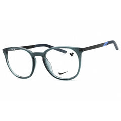 Nike Unisex Eyeglasses - Dark Grey Round Full Rim Plastic Frame | NIKE 7257 034