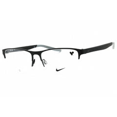 Nike Men's Eyeglasses - Satin Black/Matte Black Half Rim Metal Frame | NIKE 8153 001