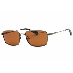 Polaroid Core Unisex Sunglasses - Grey Rectangular Metal Frame | PLD 6227/S/X 0KB7 HE