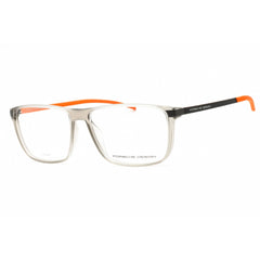 Porsche Men's Eyeglasses - Grey Rectangular Full Rim Plastic Frame | P8327 E