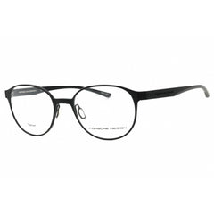 Porsche Men's Eyeglasses - Black Round Full Rim Metal Frame | P8345 A