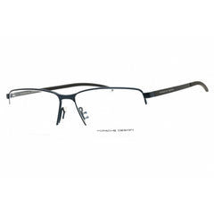 Porsche Men's Eyeglasses - Blue Rectangular Half Rim Metal Frame | P8347 B