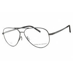 Porsche Men's Eyeglasses - Grey Aviator Full Rim Metal Frame | P8355 D