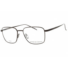 Porsche Men's Eyeglasses - Brown Square Full Rim Titanium Frame | P8372 D