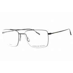 Porsche Men's Eyeglasses - Black Pilot Full Rim Metal Frame | P8381 A