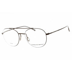 Porsche Men's Eyeglasses - Brown Aviator Full Rim Metal Frame | P8395 D