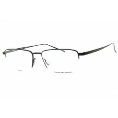 Porsche Men's Eyeglasses - Black Rectangular Half Rim Titanium Frame | P8396 A