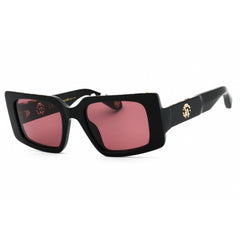 Roberto Cavalli Women's Sunglasses - Shiny Black Rectangular Frame | SRC039S 700Y