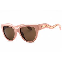 Roberto Cavalli Women's Sunglasses - Shiny Pastel Pink Butterfly Frame | SRC054 0816