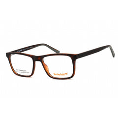 Timberland Men's Eyeglasses - Dark Havana Square Full Rim Plastic Frame | TB1596 052
