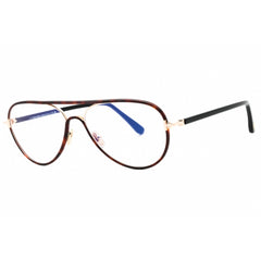 Tom Ford Men's Eyeglasses - Blonde Havana Aviator Full Rim Metal Frame | FT5897-B 053
