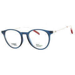 Tommy Hilfiger Unisex Eyeglasses - Blue Round Full Rim Plastic Frame | TJ 0078 PJP