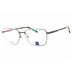 Zeiss Men's Eyeglasses - Satin Dark Grey Square Full Rim Titanium Frame | ZS24155 031