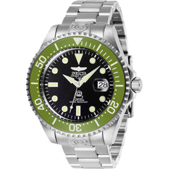Invicta Men's Watch - Pro Diver Automatic Black Dial Silver Steel Bracelet | 27612