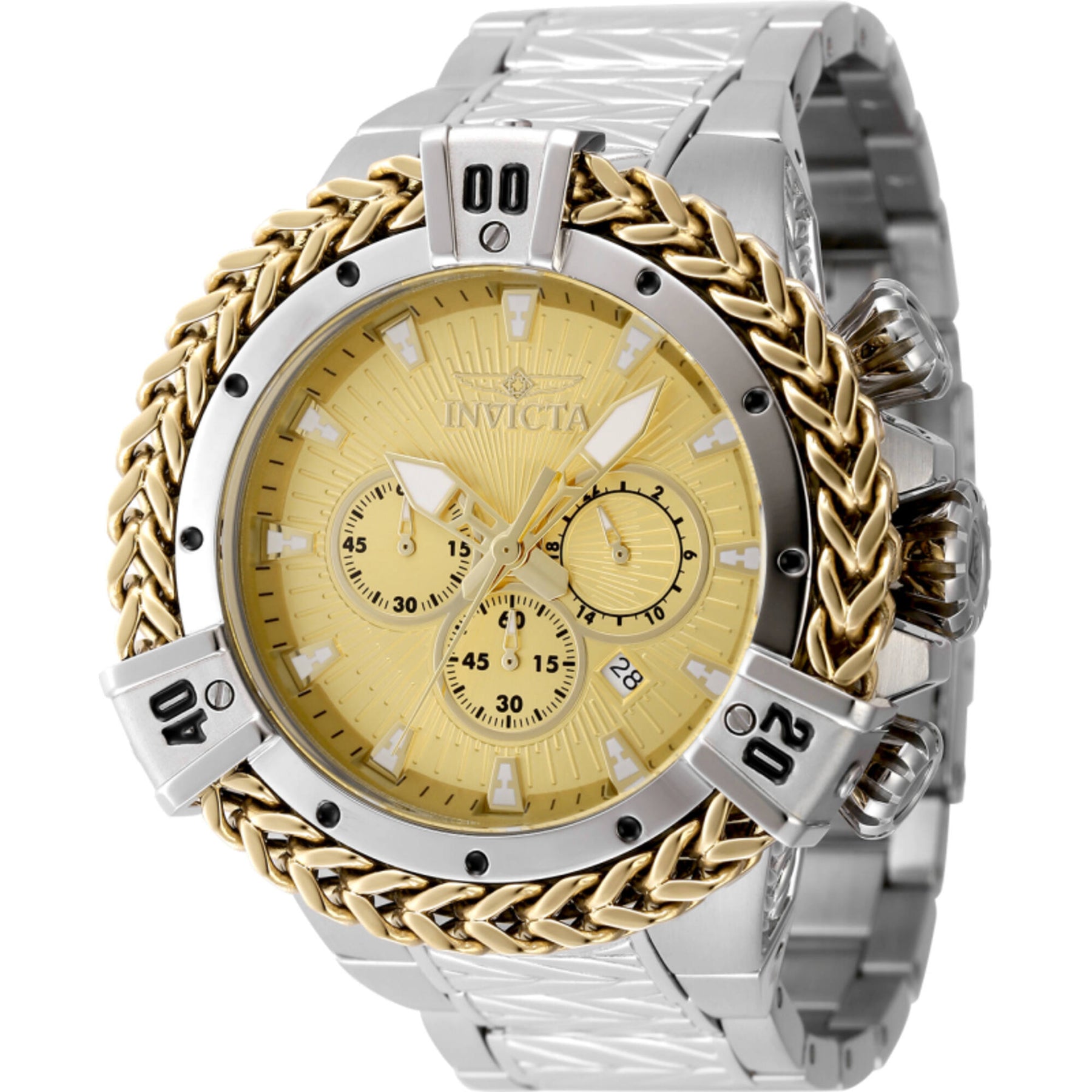 Invicta Silver Bracelet Watch with Gold Dial Stand out in the Invicta 47484 Men main image 4