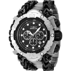 Invicta Men's Watch - Gladiator Chronograph Black Dial Two Tone Steel Bracelet | 48185