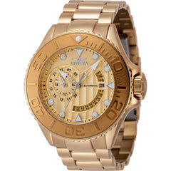 Invicta Men's Watch - Grand Diver Automatic Yellow Gold Steel Bracelet Dive | 48244