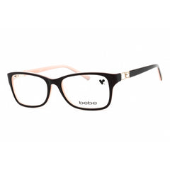 Bebe Women's Eyeglasses - Ruby Acetate Rectangular Shape Full Rim Frame | BB5133 612