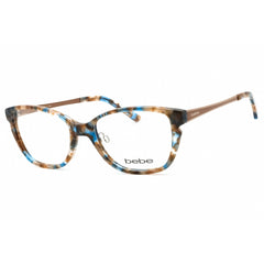 Bebe Women's Eyeglasses - Clear Demo Lens Topaz Acetate Cat Eye Full Rim | BB5158 200