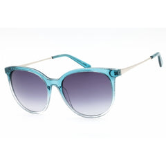 Bebe Women's Sunglasses - Blue Gradient Acetate Round Full Rim Frame | BB7240 400