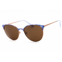 Bebe Women's Sunglasses - Rose Gold Metal Cat Eye Shape Full Rim Frame | BB7244 770