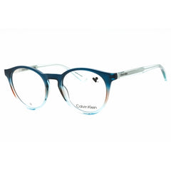 Calvin Klein Unisex Eyeglasses - Blue/Nude/Azure Round Full Rim Frame | CK23549 411