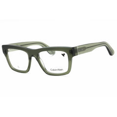Calvin Klein Men's Eyeglasses - Khaki Acetate Square Full Rim Frame | CK24525 330