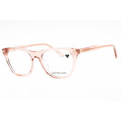 Calvin Klein Jeans Women's Eyeglasses - Crystal Blush Square Frame | CKJ19525 671