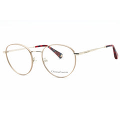 Christian Lacroix Unisex Eyeglasses - Rose Gold Metal Round Full Rim | CL3073 405