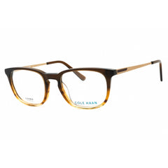 Cole Haan Men's Eyeglasses - Brown Horn Acetate Square Full Rim Frame | CH4052 210