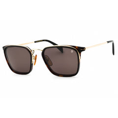 David Beckham Men's Sunglasses - Gold Havana Square Full Rim | DB 7065/F/S 006J IR