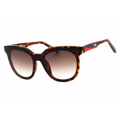 Fila Women's Sunglasses - Havana Acetate Butterfly Shape Full Rim Frame | SFI182 0HAV