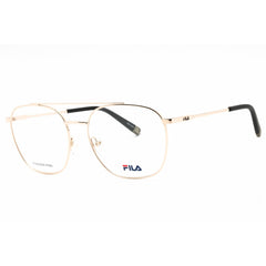 Fila Unisex Eyeglasses - Clear Demo Lens Gold Metal Pilot Full Rim Frame | VFI094 0300