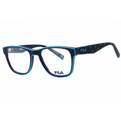 Fila Unisex Eyeglasses - Clear Demo Lens Blue Acetate Square Full Rim | VFI115 0V15