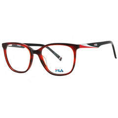 Fila Women's Eyeglasses - Clear Demo Lens Red Acetate Cat Eye Full Rim | VFI179 0RED