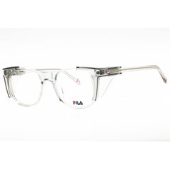 Fila Unisex Eyeglasses - Clear Demo Lens Grey Acetate Square Full Rim | VFI185 02GM