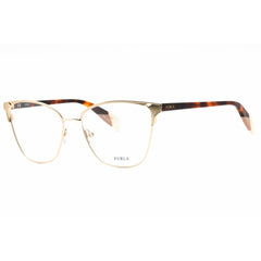 Furla Women's Eyeglasses - Gold Acetate/Metal Butterfly Full Rim Frame | VFU360 0300